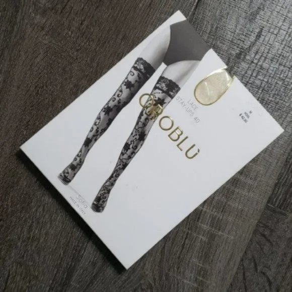 OROBLU "Sofia" Lace Stay-Ups / Thigh-Highs - Picture 2 of 3